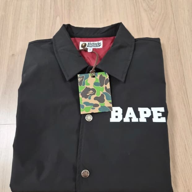 베이프 코치 자켓 블랙 S
