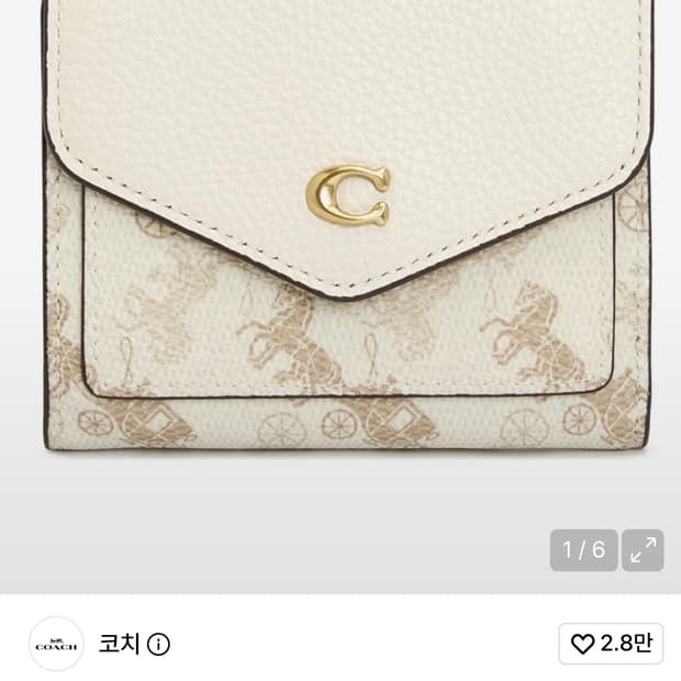 코치 윈 스몰 호스 앤 캐리지 C3161 여자 반지갑