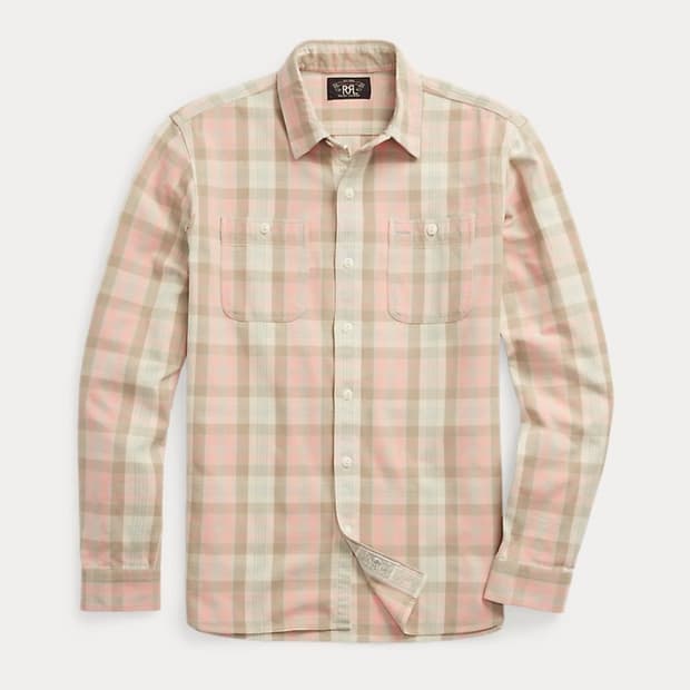 [새상품/M] RRL 플래드 우븐 워크셔츠 팝니다.