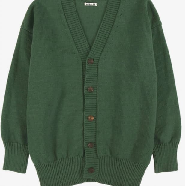 오라리 AURALEE 그린 가디건  4