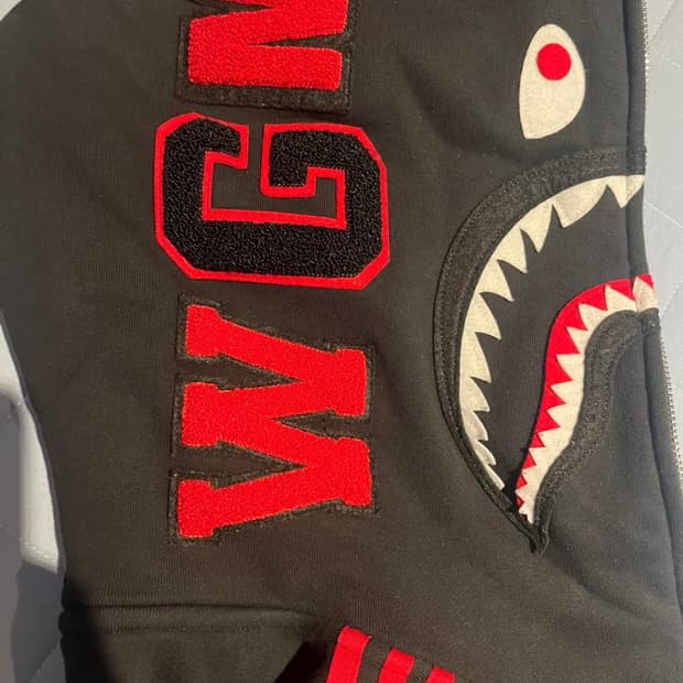 아이다스 x 베이프 샤크 후드집업 L