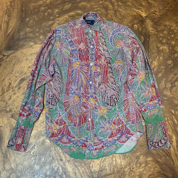 Ralph Lauren 랄프로렌 울혼방 패턴 셔츠