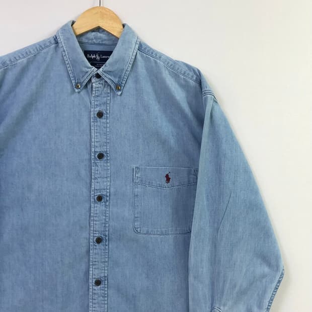 Xxl 폴로 데님 셔츠