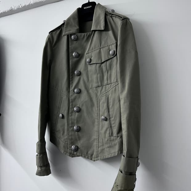 발망 13ss 스틸 버튼 나폴레옹 밀리터리 자켓