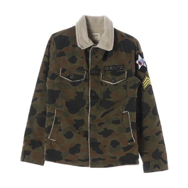 NOVEMBER 밀리터리 카모플라쥬 양털 안감 자켓