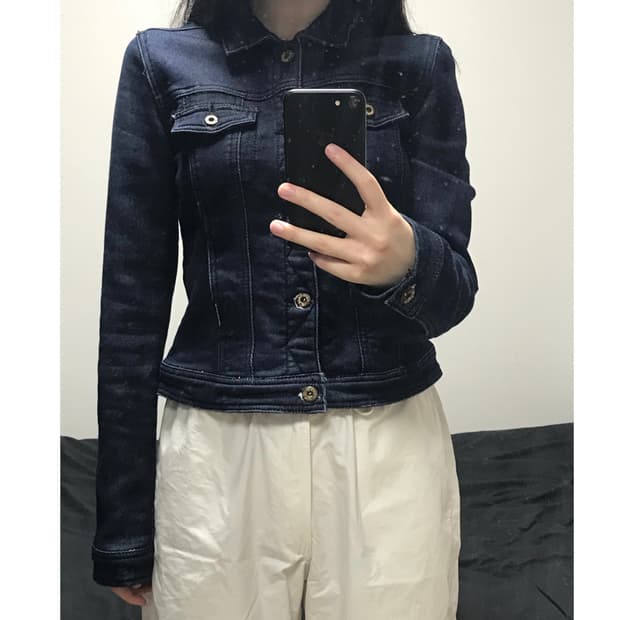 빈티지 y2k 데님 청자켓