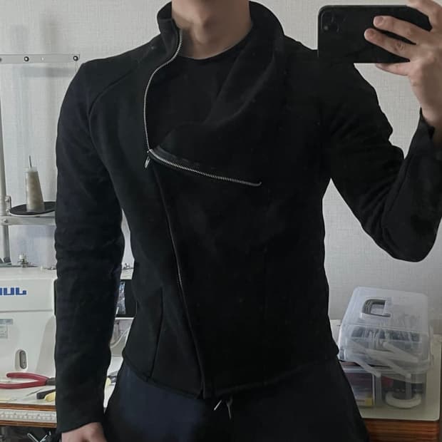 Bias Zipper Sweat Jacket