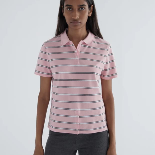 [XS]팔로마울 Julieta 스트라이프 폴로티/핑크
