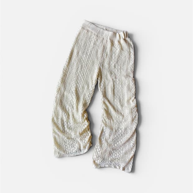 Crochet Knit Banding Pants