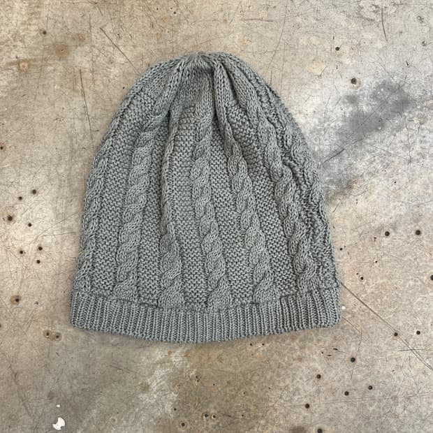 override 루즈핏 니트 비니