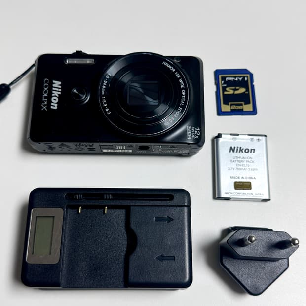 (셀카, 초희귀) 니콘 쿨픽스 S6900 블랙 빈티지 디카