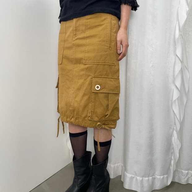 marc jacobs 머스타드 카고 스커트