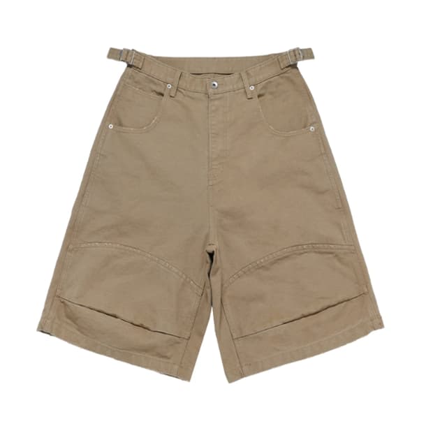 [L] MJD CANVAS 3D KNEE SHORTS BEIGE