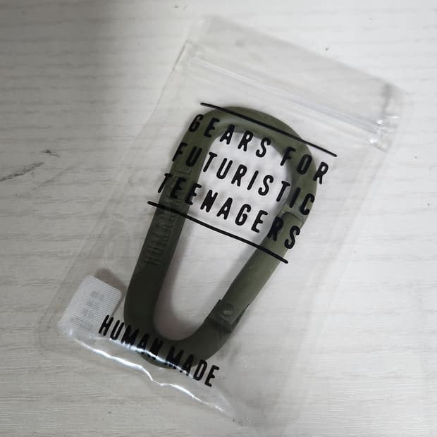 휴먼메이드 카라비너 올리브드랍 70mm