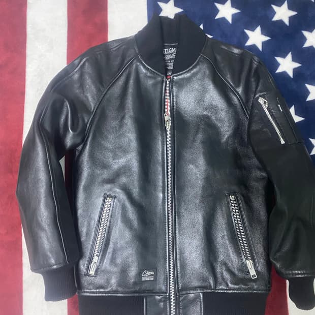 스티그마 MA-1 소가죽 자켓