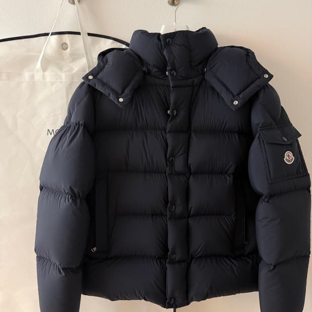 마야 70 후드 쇼트 다운 나이트블루 (베제르) 5 size 새상품 판매