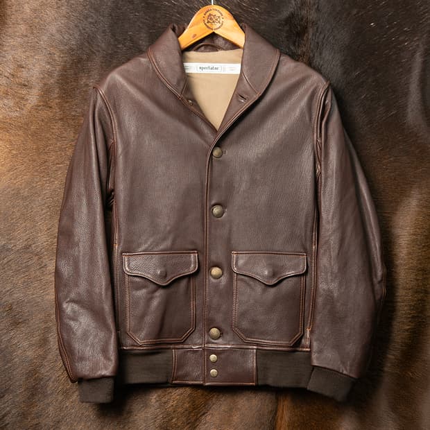 [97] 스펙테이터 14FW 161-001 디어스킨 에어맨 자켓 