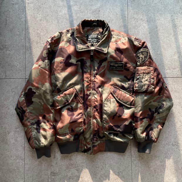 US Air Force  ma-2 카모플라쥬 플라이트 자켓