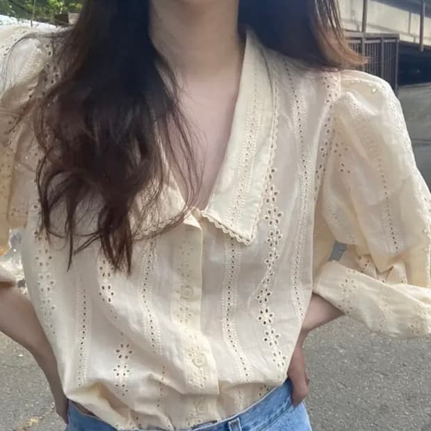 쏘딩키브레드 올리비아 블라우스