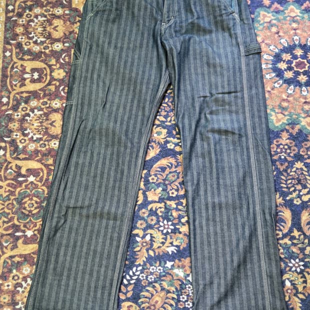 코지마진즈 헤링본 페인터팬츠