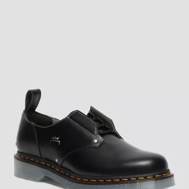 어콜드월x닥터마틴 1461 아이스드 블랙 스무스