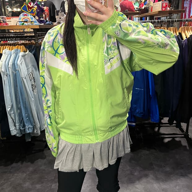  [IM] adidas 아디다스 바람막이 네온 그린