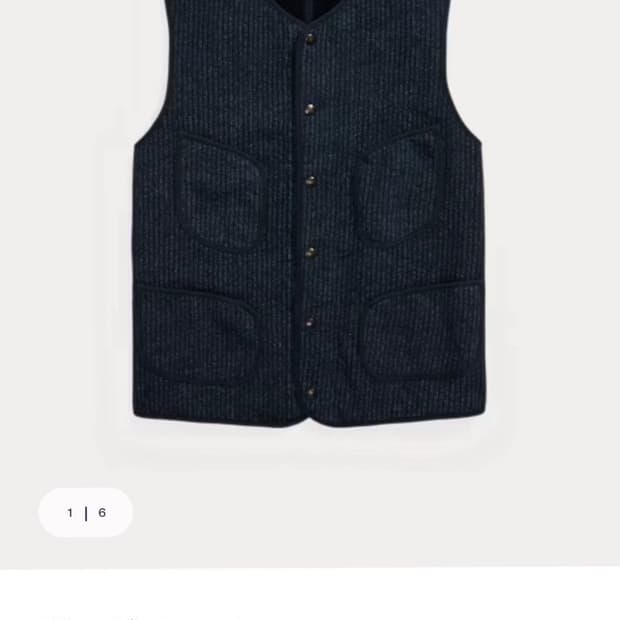 RRL 인디고 플리스 베스트 M 판매합니다