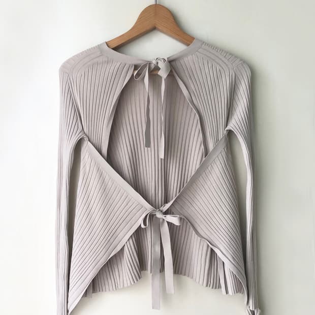 Helmut Lang Open Back Ribbon Knit