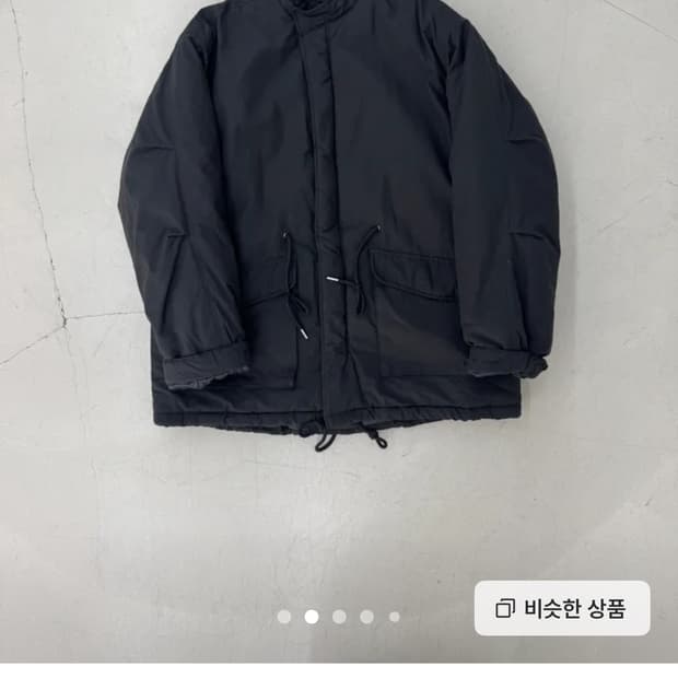 에프터먼데이 피쉬테일 야상 패딩 검정