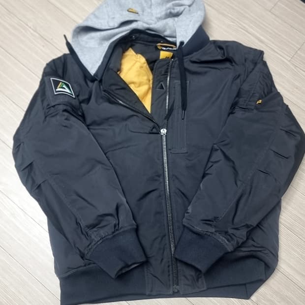 코오롱 볼디스트후드 MA-1 항공 점퍼 블랙(105)