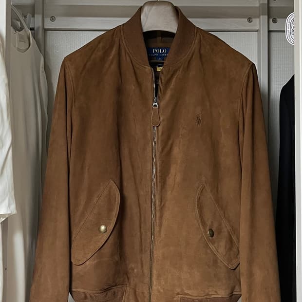 폴로 랄프로렌 스웨이드 플라이트 재킷