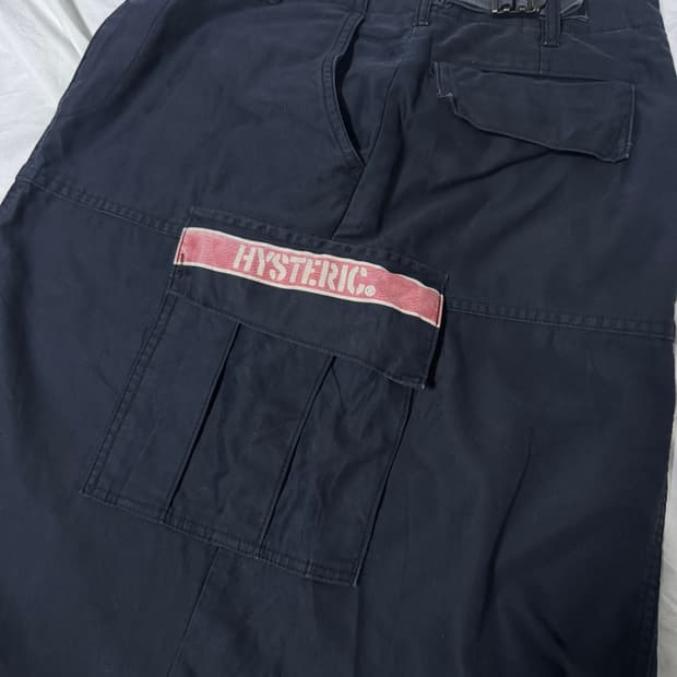 히스테릭글래머 밀리터리 카고 스커트