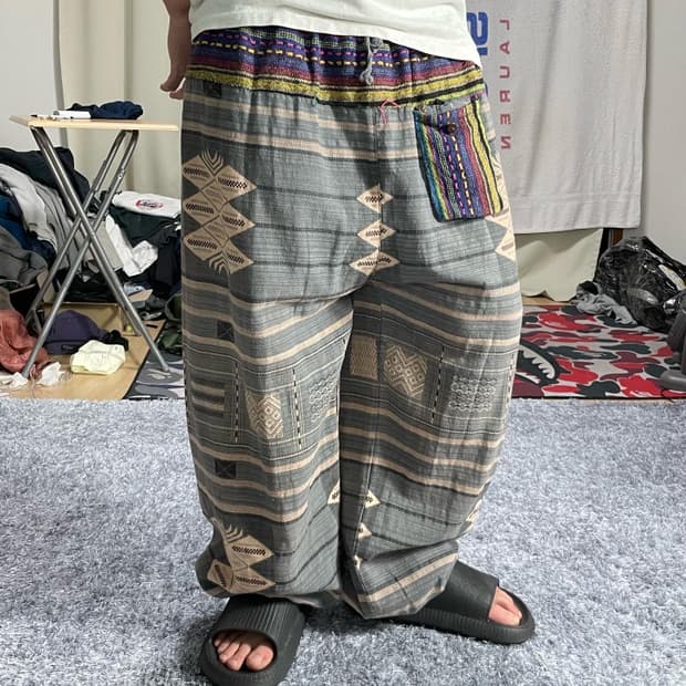 VTG 오버핏 인디언 조거팬츠