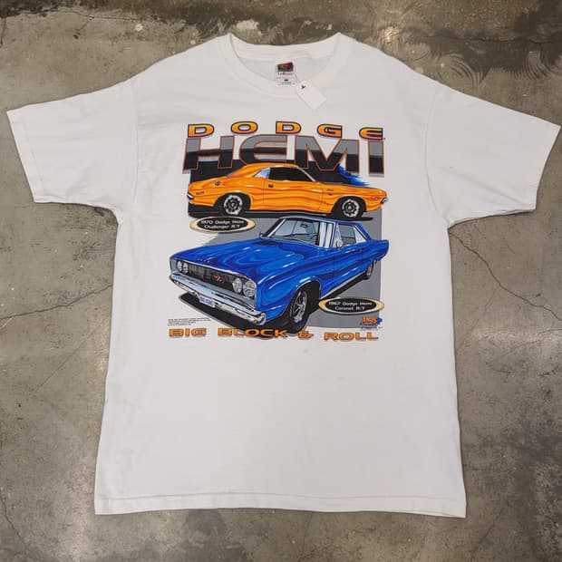 90s 미국빈티지 닷지 빈티지카 반팔 티셔츠