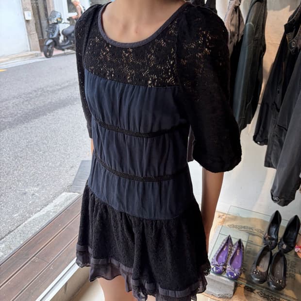 Marc Jacobs 레이스 시스루 원피스 S