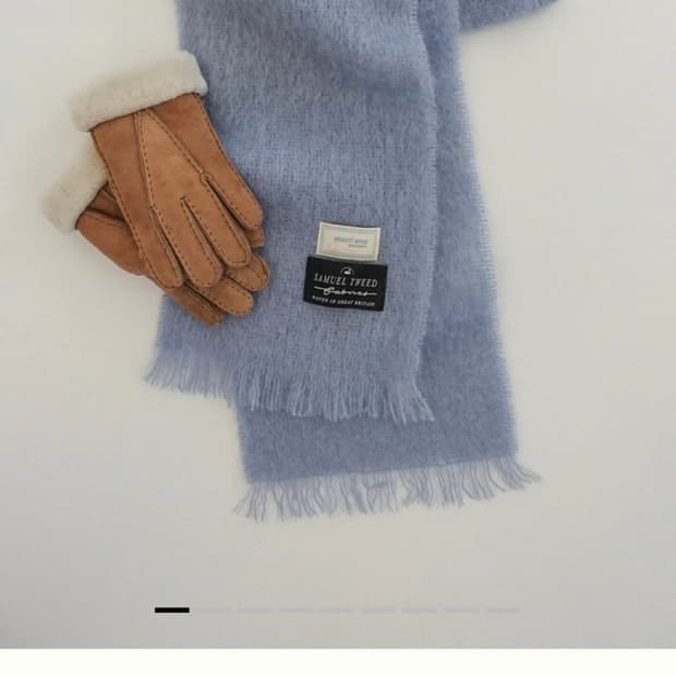 모데스트무드 로얄 블루 목도리