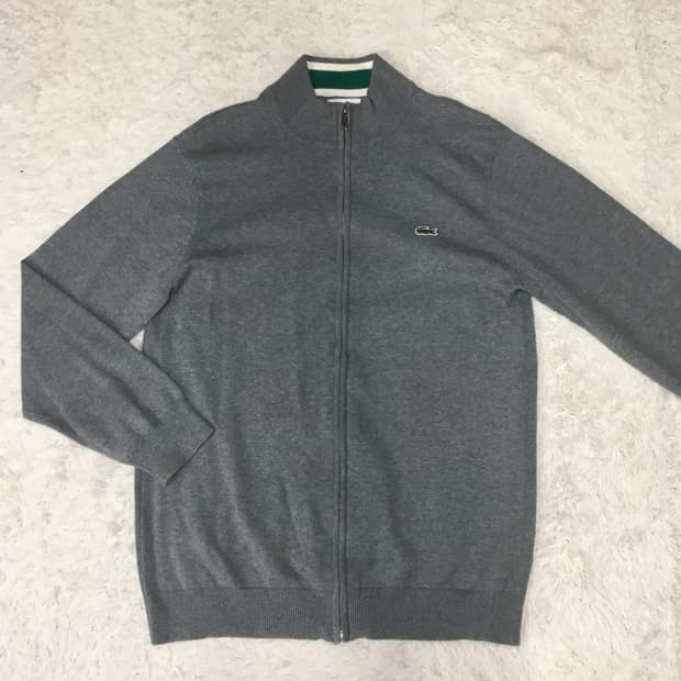 라코스테 스몰로고 니트집업 DD15