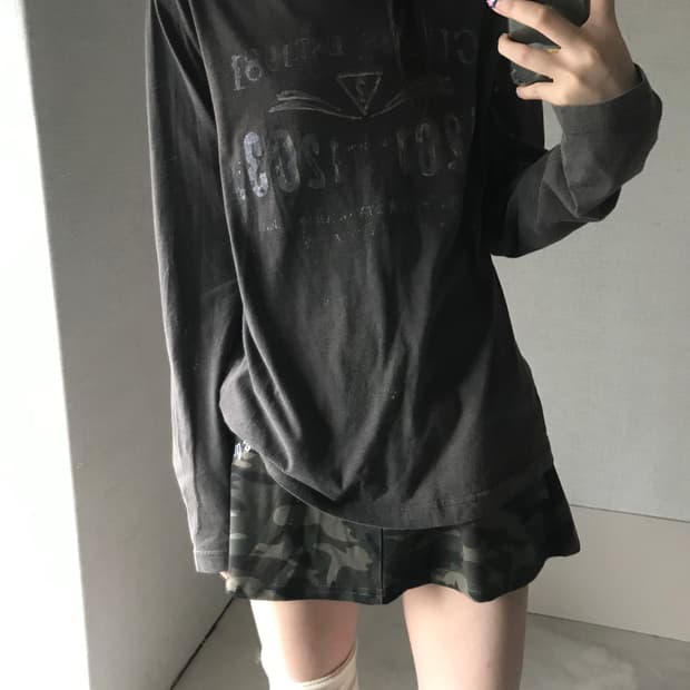 게스 빈티지 브라운 롱슬리브