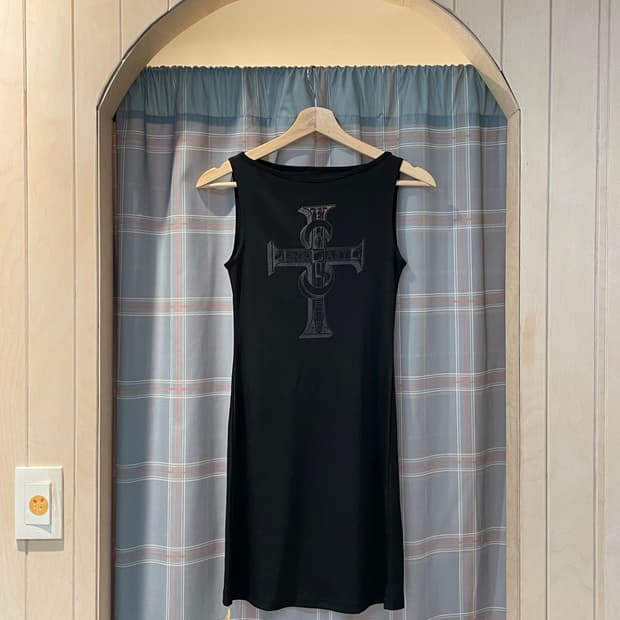 made in japan 크로스 슬림원피스