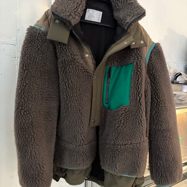 sacai 양털 패딩