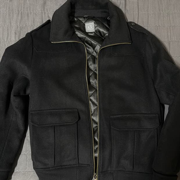 아르마니 익스체인지 캐시미어 울 봄버