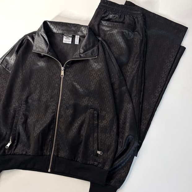 Adidas 아디다스 모노그램 새틴 져지 셋업