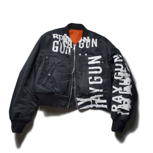 Soloist x David carson bomber jacket