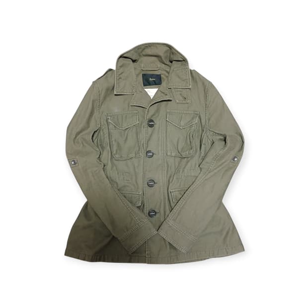 Edition 단추 포인트 스트링 야상 자켓