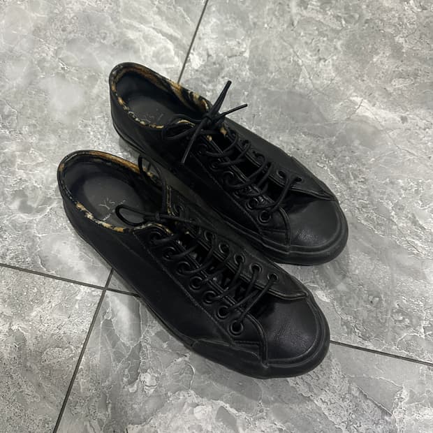 요지야마모토 레더 스니커즈