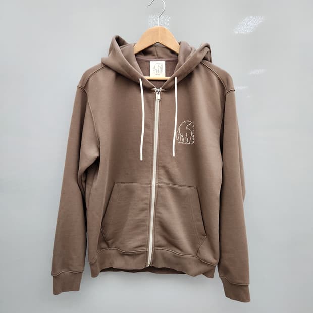 노르디스크 브라운 후드집업_23년