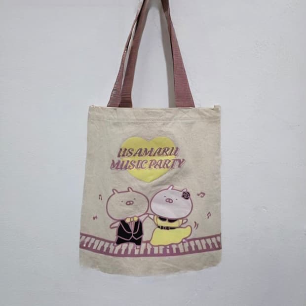 우사마루  뮤직파티  에코백  29*31.5. 상태좋음