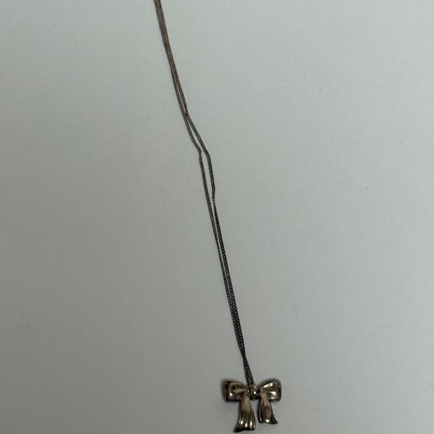 티파니 리본 목걸이