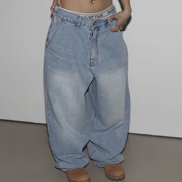 런츠 KEEN 80s 빈티지 데님팬츠 