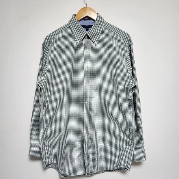 타미힐피거Tommy 체크 옥스포드 셔츠 L - S155